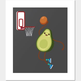 Avocado slam dunk. Posters and Art